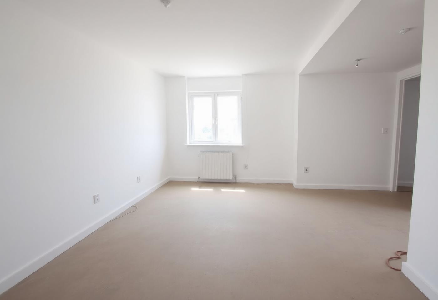 Bare apartment before interior work